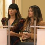 Hannah Simone Instagram – A behind the scenes photo of @hereisgina and I in our literal best friendship captured with our veeeeery resting faces 😂