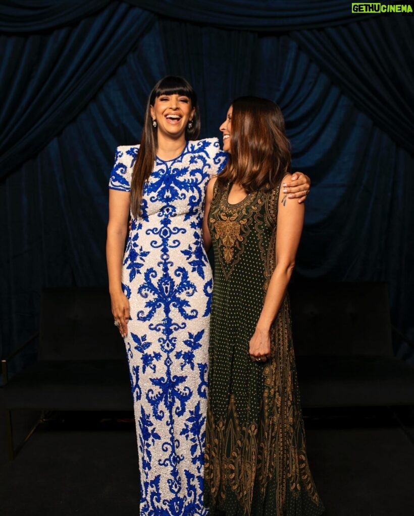 Hannah Simone Instagram - What an incredible honor to be a co-host of the South Asians at the Oscars celebration. A wonderful night celebrating the phenomenal South Asian Oscar nominees and connecting with the South Asian giants in our industry. We have come so far and have held each other up the entire way… what a powerful and magical evening. xo