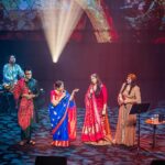 Harshdeep Kaur Instagram - The stage was set, the lights were bright, and the audience was filled with music enthusiasts! A night filled with music, harmony, magical voices of living legends, it was an absolute honour to share stage with the iconic @kaushiki_sings ji, @prachee_shah_paandya & @arunasairam.carnaticmusic ji✨ Mile Sur mera tumhara echoed through The Grand Theatre as the audience sang along with us! Thank you nmacc for the unforgettable experience, it felt surreal to perform here. Also can’t help but mention Nita ji’s brainchild, The Grand Theatre, NMACC, Hands down to the details behind creating this exceptionally out of this world venue, from aesthetics to acoustics it’s unmatched! #HarshdeepKaurLive #NMACC #RememberingTheDivas