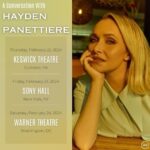 Hayden Panettiere Instagram - Come chat with me LIVE on February 22nd, 23rd and 24th at these 3 locations! Can’t wait to see you there 😊❤️❤️❤️
