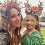 Haylie Duff Instagram - Kicking off Ryan’s favorite holiday with these two beautiful fairies 🧚 Ryan was a woodland fairy… and creates her costume all by herself… and my baby Lulu was perfectly appropriate as the tooth fairy, since she has been a regular visitor in our home these last few weeks! 🧡 🎃