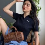 Hazar Ergüçlü Instagram - 👛 @miumiu #miumiu #miuarcadie
