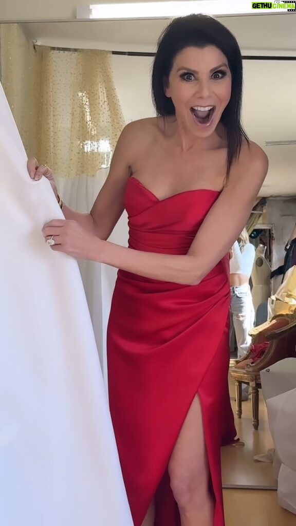 Heather Dubrow Instagram - Help me pick a dress!!! I’m SO EXCITED to be walking at this year’s Red Dress Collection for @american_heart — a cause that I deeply care about especially after last year with Terry ❤ — so this is such an honor! Combining fashion with a great cause… I’m IN!! More fun details in my stories but first… help me!! Which of these fabulous dresses do you think I should go with?? Option 1, 2, 3, 4, 5 or 6??? LMK BELOW 💃🏻💃🏻❤
