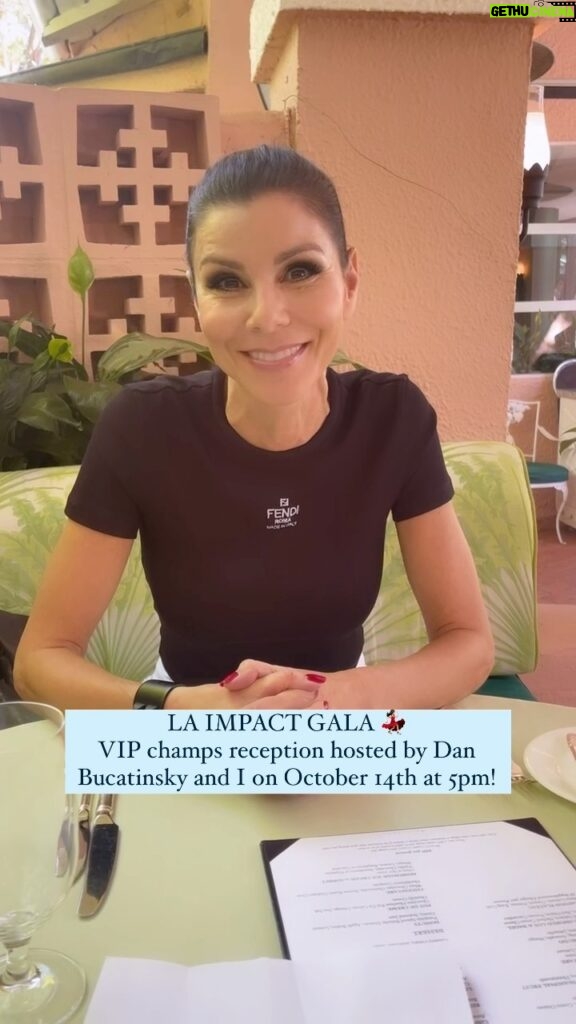 Heather Dubrow Instagram - An amazing gala for a AMAZING cause !!! Please join me and @danbucatinsky on Saturday, October 14th at 5PM for a VIP CHAMPS reception!!! 🥂 I’m incredibly honored to be one of the co-chairs for this year’s LA Impact and so excited to co-host so many of you… but make sure you get your tickets ASAP!! Click the link in my stories to secure your spot now ❤️