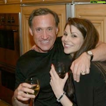 Heather Dubrow Instagram - Happy Valentine’s Day to my person ❤ Sorry for the bad quality photo - This is also a way back Wednesday to our naming party of the twins (swipe for me pregnant with Kat - the shirt says it all 😂🤷🏻‍♀). I love you @drdubrow and love the life that we’ve built together. 27 years later and you are still my honyi and my forever Valentine ! ❤