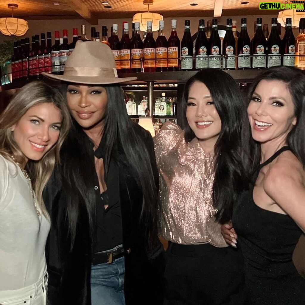 Heather Dubrow Instagram - LOVED celebrating @crystalkungminkoff’s birthday last night! If you are known by the company you keep, Crystal is doing VERY well! What an incredible group of women! SO much laughter, and such a great time!! I was going to skip my birthday this year (shocking I know!😂🤷🏻‍♀) … But after last nights fun I was thinking, I may need to do something?!? Thoughts? And should it be epic? Or low-key?🤔