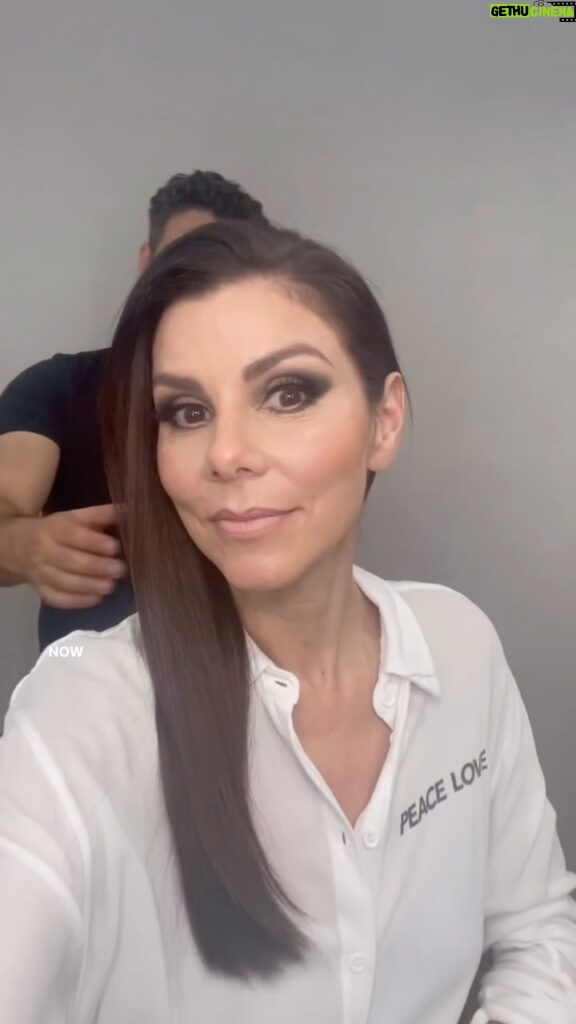 Heather Dubrow Instagram - REUNION READY !! Wearing my “peace and love” shirt and heart sunglasses to lead with love (stay tuned to see how that went…) & got glammed by the incredible @acbellomakeup and @scottkinghair so we started the day off strong… You’ll have to tune in TONIGHT to see if we ended that way 👀👀 Who’s ready for part one of the Season 17 reunion ??!