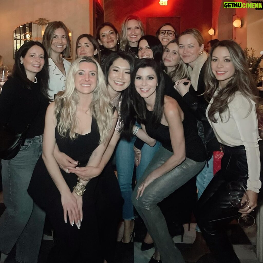 Heather Dubrow Instagram - LOVED celebrating @crystalkungminkoff’s birthday last night! If you are known by the company you keep, Crystal is doing VERY well! What an incredible group of women! SO much laughter, and such a great time!! I was going to skip my birthday this year (shocking I know!😂🤷🏻‍♀) … But after last nights fun I was thinking, I may need to do something?!? Thoughts? And should it be epic? Or low-key?🤔