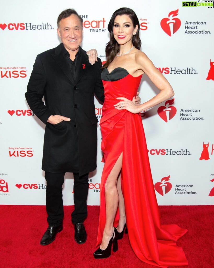 Heather Dubrow Instagram - The red dress before “THE” red dress !!! 💃🏻 ( because who doesn’t love a costume change ?!?!) This night was SO special to me! I was so overwhelmed and honored when I got invited to walk the runway @american_heart Red Dress Event ❤️ I have admired all that the American Heart Association does and stands for for so many years and to be a part of it this year was truly incredible. PLUS the women and the fashion were UNBELIEVABLE! ( more on that later because I think my REAL red dress deserves it’s own moment !) I wanted to also remind you that today is National Wear Red Day to raise awareness and support for women’s heart health!!!! Heart disease and stroke are the NUMBER 1 killers of women - so to raise awareness, please post a pic of you in red with the hashtag #wearredday and drop a ❤️ emoji below to show your support !! 📸: @andrewwerner