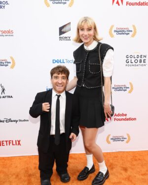 Heather Morris Instagram - The most vibatious powerhouse I’ve ever met in my life! @nicnovicki you’ve collected the masses and provided visibility in an industry where visibility and accessibility is truly lacking. To watch and experience these 2024 Buddy Comedy Films @disabilityfilmchallenge was the biggest pleasure. Congrats to all the contestants and winners! Thank you thank you for allowing me to present “best actor” category because obviously I’m the best actor that ever lived…