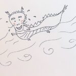 Hebe Tien Fu-chen Instagram - 出水福龍 甄不知道從哪一年開始，走上這條在年節禮盒賀卡上，畫該年生肖的不歸路。 其實從去年兔年過年，我就開始擔心要怎麼畫龍，導致整個事業重心完全擺錯地方，放錯重點。 龍，真是一個神秘的存在，畢竟大家都沒看過他本龍。 正當我憂心忡忡，遲遲難下筆，陷入畫龍這攤死水，傷神哀哀叫之時，化妝師好友建議不如畫卡通版的龍，於是才出水福龍。 大年初三，和大家分享這談何龍易、勵志感人的故事。教會大家，天下無難事，只要你有心，整個宇宙龍會來幫你；也教壞大家，不事生產的推託之詞。 獻上出水福龍進化史，記錄我鍥而不捨的努力，也記得自己的天賦不在畫畫這兒。 無論長成怎樣，每一隻都是我獨一無二、珍貴的龍寶寶。 祝大家 新年快樂！ 龍心大悅！ #被畫畫耽誤的歌手哈哈 #想太多