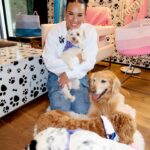 Heidi D'Amelio Instagram - I threw a puppy party! 🐾🎀🦴🩵🎉 Head over to my TikTok to see how I celebrated Rebel, Cali & Codi’s birthdays!