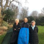 Helen Mirren Instagram - the big sleep out last night and this morning. a big thank you to all who contributed. A fiver will give a homeless family a christmas dinner justgiving.com the worlds big sleep out