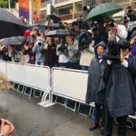 Helen Mirren Instagram - dedicated fans in rainy Cannes, love them!