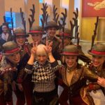 Helen Mirren Instagram - with the beautiful Rockettes who are so amazing to watch. you can’t believe how perfectly synchronized they are when they dance and sweethearts to boot! Do you say to boot in the USA? It means “as well”or “also”