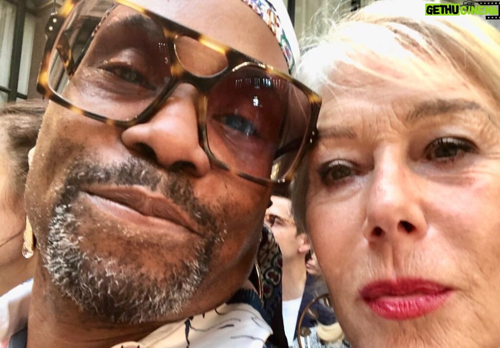 Helen Mirren Instagram - I wanted to say I was sitting with Mr Porter at the fashion , who is so very brilliant in that great series Pose on Netflix. He is about to win every award possible and has started with an emmy. Congratulations, it is so deserved
