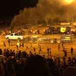Helen Mirren Instagram - at my first truck pull. Gardenerville Nevada. the kids ran all night trying to beat the truck. noisy smelly and fun. There was some metal out there