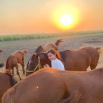 Hilal Altınbilek Instagram - Bugün güneşi böyle batırdım ❤️🐴☀️