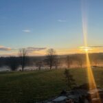 Hilarie Burton Instagram - My safe space. I love you @themischieffarm . There are for sure fairies hiding in that mist. #nofiltersunrise
