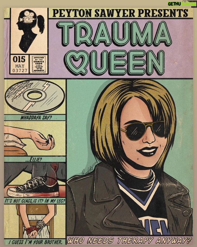 Hilarie Burton Instagram - I put this in my stories yesterday, but wanted to shout out artist @ruthanrep for making what is quite possibly my favorite piece of #peytonsawyer fan art EVER! Trauma Queen?!?! Tattoo it on my body. Right now. I can’t believe in all the episodes we’ve done of @dramaqueensoth , I’d never thought of that. Haha. Love it. Your art matters @ruthanrep . Xo