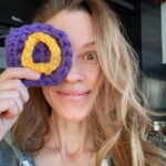 Hilary Swank Instagram - The 12th annual National Day of Unplugging starts at sundown on March 5th and ends at sundown on March 6th. · During this 24 hour period, thousands of people around the world will be doing fun and meaningful things away from technology. · There is no right or wrong way to celebrate #NationalDayOfUnplugging Whether you go tech-free for 1 hour or the full 24 hours, you are a part of it. · One way I’m choosing to unplug is to Crochet For A Cause -- making a “welcome home” sign for someone moving out of homelessness and into housing. · The letters we are crocheting will be part of a “welcome home” sign that will be gifted to young people who have found a safe places to live at the Covenant House and LA Family Housing. · Covenant House builds a bridge to hope for young people facing homelessness and survivors of trafficking through unconditional love, absolute respect, and relentless support. Their doors are open 24/7 in 31 cities across six countries and their high-quality programs are designed to empower young people to rise and overcome adversity, today and in the future. LA Family Housing helps people transition out of homelessness and poverty by providing continuum of housing enriched with supportive services. · To learn how to make a letter or a welcome home sign you can go to the link in my bio. 💝