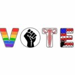 Hilary Swank Instagram - I hope that you have already voted when you see this post. If not, polls are still open across the country! This is the most important election of our lifetime, and voting allows your voice to be heard. Let’s do this! ❤️🤍💙 . . . Via the awesome @mssarahcatharinepaulson 🎨 by @HaleyMakesArtt