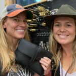 Hilary Swank Instagram - Had a blast with this awesome talent, @trilliummacy learning to make this crossbody pouch. 🪡 #Craft #GettingBackToBasics #MakingThings