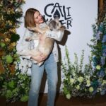 Holland Roden Instagram – Congratulations @allsaints and @caliwater on your capsule collection 🙌🌞 Two lovely brands with lovely people working behind these names🌻 

Thank you Jorge and Chase for fitting us! 
Than you for having me ❤️
@olivertrevena and of course Alfie 🐶