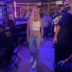 Holly Holm Instagram – @bareknucklefc here supporting all our local fighters! #505 #newmexico