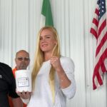 Holly Holm Instagram - Getting my fist casted for the IBHOF. You know I went with the left fist. 👊🏼I can’t wait to see it when it’s finished. So honored to be here😊 @internationalboxinghalloffame