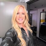 Holly Holm Instagram – On our way. Press conference #ufc300 🙂