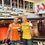 Holly Holm Instagram – Friday work with @diegobrandaoufc and @mmacoachwink . Team @jacksonwink_mma ! So grateful for my team 👊