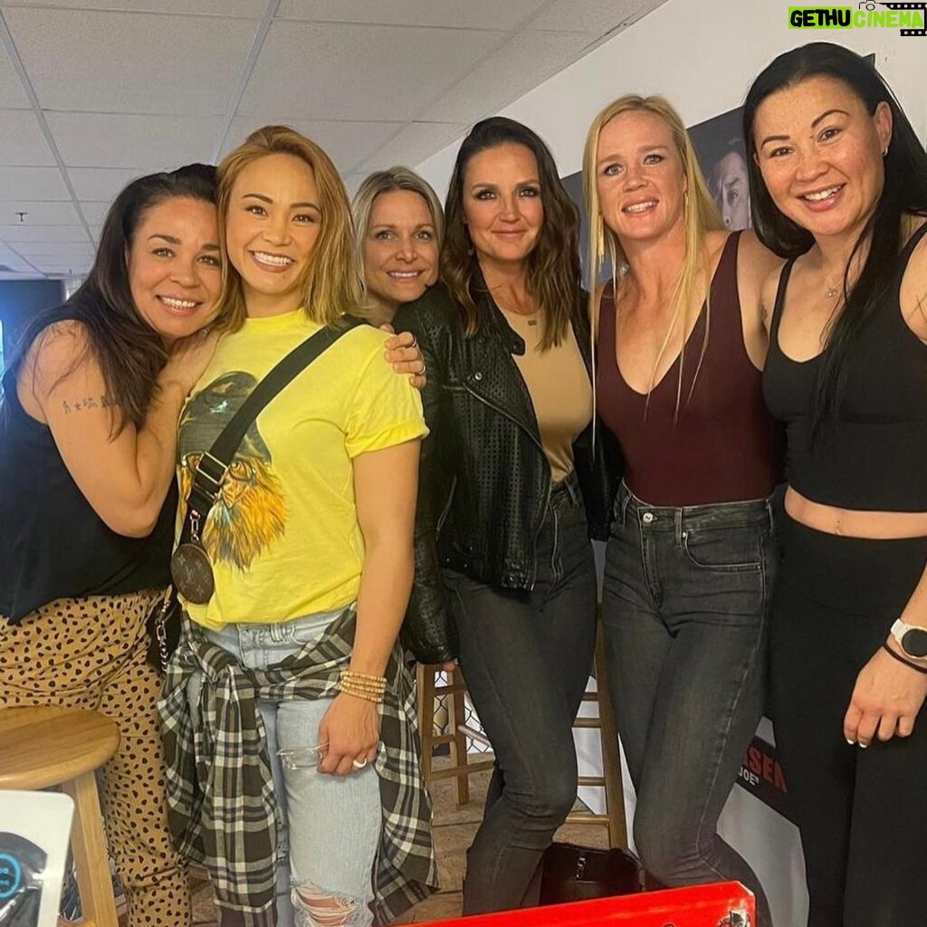Holly Holm Instagram - I’m super grateful for such genuine people in my life. I had a great time watching the fights @jacksonwink_mma last night. Too distracted watching the fights and having fun that I didn’t take enough pictures but Congratulations to the team and their victories. Super proud of you!! Also, a special thank you to @mmacoachwink for your drive and your leadership to create opportunities for these fighters that have big dreams. I look back on the times I fought in our home gym and appreciate how it helped build my career. I look forward to the JW fight cards ahead!