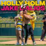 Holly Holm Instagram - UFC Bantamweight Champion, Holly Holm, showing off her moves on the field💪 #savannahbananas #bananaball #ufc #hollyholm #ufcwomen #reels