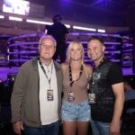 Holly Holm Instagram – Supporting all our 505 fighters here at @bareknucklefc tonight! With my pops and my big bro @holm3283_the_barber