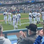 Holly Robinson Peete Instagram - Mannn It just never ever gets old. #OpeningDay. #GoDodgers #GoRJ #proudclubbymomma 💙💙💙💙💙💙💙💙🎉🎉🎉⚾️⚾️⚾️⚾️ #autismacceptance #autismemployer #autismawarenessmonth #baseball