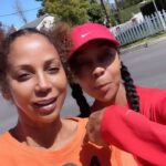 Holly Robinson Peete Instagram - Whyyy are we like this together??!! So goofy👧🏽👧🏽😂😂 soooo happy to see my Bestie @terryellis today!! #virgobesties #internationalwomensday 🌸🌸💪🏾💪🏾