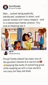 Holly Robinson Peete Instagram - BEYOND PROUD to voice Dr. Lorde!! 👍🏾👍🏾Thank you @epfarq19 The Proud Family (@theproudfamily) Season 2, episode 9, highlighted an Autism diagnosis. A huge shoutout to them for helping to spread autism awareness and acceptance. . . #autismmom #autism #specialneedsmom #asd #autistickid #autistic #autismdad #specialneeds #resources #iep #autismacceptance #autismcommunity #AutismAwareness #explorepage #cartoon #theproudfamily #blackexcellence #fyp