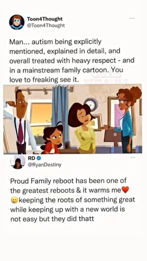 Holly Robinson Peete Instagram - BEYOND PROUD to voice Dr. Lorde!! 👍🏾👍🏾Thank you @epfarq19 

The Proud Family (@theproudfamily) Season 2, episode 9, highlighted an Autism diagnosis. A huge shoutout to them for helping to spread autism awareness and acceptance. 
.
.
#autismmom #autism #specialneedsmom #asd #autistickid #autistic #autismdad #specialneeds #resources #iep #autismacceptance #autismcommunity #AutismAwareness #explorepage #cartoon #theproudfamily #blackexcellence #fyp