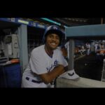 Holly Robinson Peete Instagram - It’s OPENING DAY!!! 💙💙💙🎉🎉🎉 noooo way it’s your NINTH season as a clubhouse attendant , @realrjpeete!!! 🤯 just wanted to take a second to tell you how proud I am of you! You are the heart and soul of that clubhouse, son! You bring the hugs and the hard work and the positive energy…But success in this position doesn’t happen unless he has tremendous consistent support in the workplace. Sending gratitude to @magicjohnson @lonr10 Alex Torres, Andrew Freidman, of course Dave Roberts, and all of the other coworkers and of course the entire team for lifting RJ every single day and for all the support and love they’ve shown our son. This job has meant so much on so many levels. PS: the fourth slide was his very first day at work. We brought him down there like we were dropping him off at kindergarten.🤣🤣 RJ Peete #workingman …#letsgododgers #hireinclusively @hollyrodfdn #autismemployment #mlb @dodgers #proudclubbymomma most photos 📸 @jon.soohoo