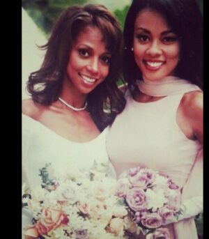 Holly Robinson Peete Instagram - You know when you have a friend for close to 40 years, you have so many photos that memorialize your friendship milestones you don’t even know which ones to post! (well actually I knew which I could NOT post 💃🏾💃🏾😅😅🤫) Welp @iamlelarochon and I are those friends!! …my favorite photos are of us pregnant together because that is a bond that can never be broken. 🤰🏽🤰🏽 it’s already your birthday here in Tokyo so I’m getting a jump!! 
It’s just so hard to believe we have lived over half our lives together🥹🥹🥹. Sending love out to you today, Lela!! Can’t wait to celebrate you!! 👏🏾👏🏾👏🏾👏🏾🎂🎂🎂🎂💙💙💙☀️☀️☀️☀️☀️ ♈️