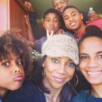 Holly Robinson Peete Instagram – My Four Heartbeats!!! 👦🏽👧🏽👦🏽👶🏽I am forever grateful for the gift of being yalls mommy!!! 🌹😭💐😘 I will always always be here for you. UNCONDITIONALLY. I am just here to love you and support you no matter what!!! FOREVER! There are not enough words to describe my pride for each one of you. And the fact that y’all adults still like to hang out with and snuggle with your mom??? That’s a win-win win-win! #DeepLove #FourPeete 💓💓💓💓 #meetthepeetes #mothersday