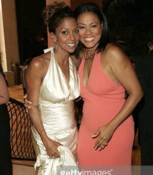 Holly Robinson Peete Instagram - You know when you have a friend for close to 40 years, you have so many photos that memorialize your friendship milestones you don’t even know which ones to post! (well actually I knew which I could NOT post 💃🏾💃🏾😅😅🤫) Welp @iamlelarochon and I are those friends!! …my favorite photos are of us pregnant together because that is a bond that can never be broken. 🤰🏽🤰🏽 it’s already your birthday here in Tokyo so I’m getting a jump!! 
It’s just so hard to believe we have lived over half our lives together🥹🥹🥹. Sending love out to you today, Lela!! Can’t wait to celebrate you!! 👏🏾👏🏾👏🏾👏🏾🎂🎂🎂🎂💙💙💙☀️☀️☀️☀️☀️ ♈️