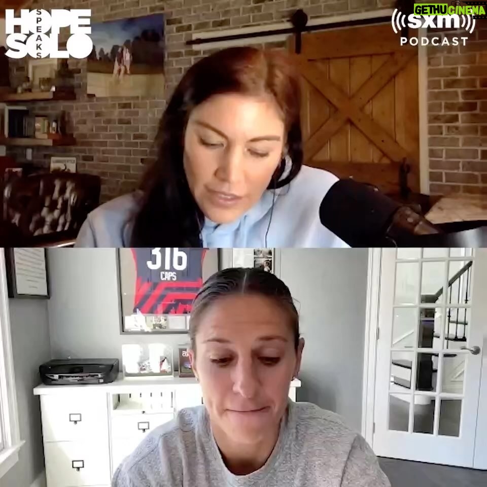 Hope Solo Instagram - New episode of HOPE SOLO SPEAKS! With the #FIFAWorldCup rapidly approaching, we brought on up-and-coming rookie analyst for @FoxSoccer...who happens to be my friend @CarliLloyd. We discussed our biggest storylines to watch, including the pressure on the #USMNT. Download Link in bio!!