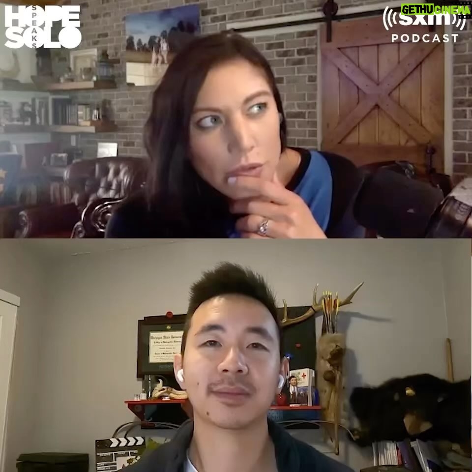 Hope Solo Instagram - New episode of HOPE SOLO SPEAKS! I was joined by the fascinating Dr. Teimojin Tan (@survival.doctors), who lasted 63 days on his own for @HISTORY's #AloneShow. But his story started long before being on TV. He was in the military, lived out of his car during medical school and now runs a course to teach people from all walks of life how to survive. Link in bio