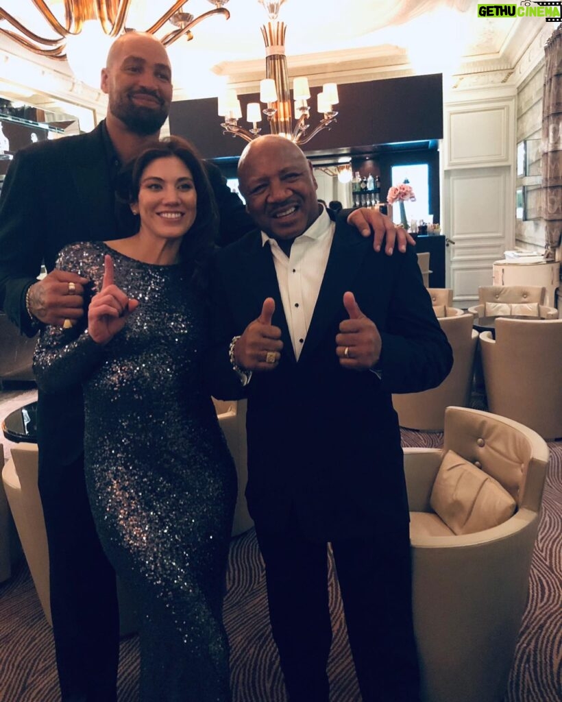 Hope Solo Instagram - One of the most memorable nights Jerramy and I have ever had — talking late into the night with Marvelous Marvin and his wife after the Laureus World Sports Awards in 2018. He shared so many stories and so much wisdom. That night was truly a gift. RIP 💙