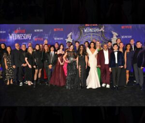 Hunter Doohan Instagram - I love these people so much!!

Thank you @wednesdaynetflix @netflix @goughalfred @miles_millar @animateted @coralworld @aliblue @angelvdb @iamjdiaz @tiffbrisenostylist @robscheppy and so many more!!