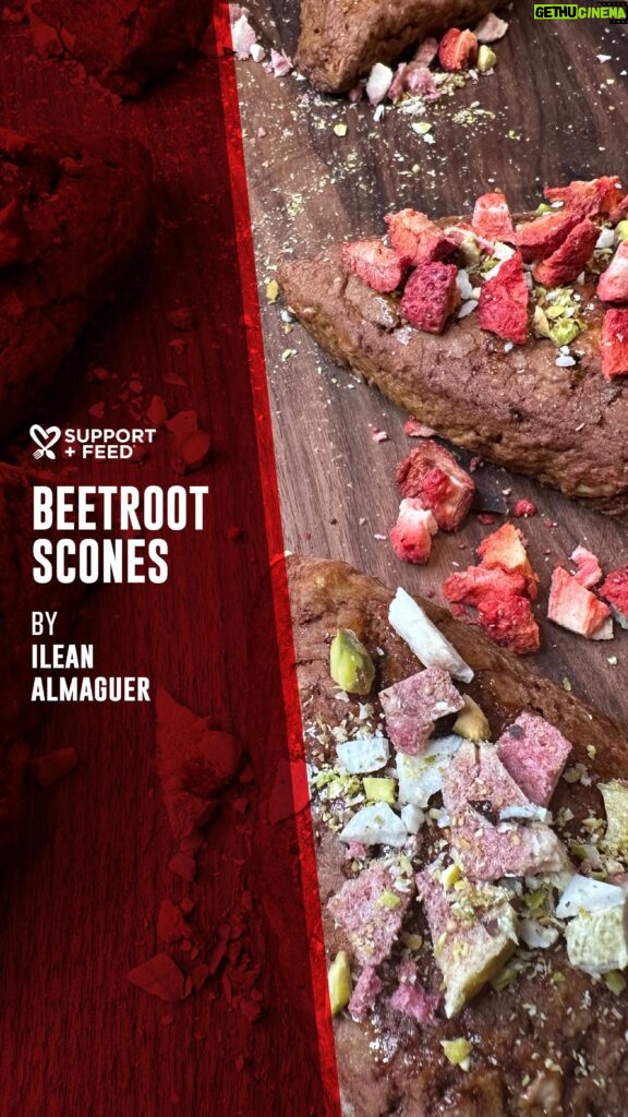 Ilean Almaguer Instagram - Looking for a cute yummy plant-based Valentines treat to make for your loved ones tomorrow?💌🌱 Try making these Beetroot Scones by one of our recipe creators, @ileanao 🫶 Beets are a versatile and healthy root vegetable that supports heart health, boosts stamina, and promotes healthy digestion❤️‍🩹 Follow the recipe below to make these gorgeous scones ⬇️ If you make them, be sure to send us a photo! (we might just share it on our account ;) Ingredients: 1 1/2 cup gluten-free all-purpose flour or regular 50g caster sugar or coconut sugar 60g cold vegan butter cut into small cubes Pinch of salt 1 tsp baking soda 85ml fresh beetroot juice 2 tbsp pistachios, chopped 2 tbsp dried coconut Milk/almond milk for brushing Instructions: 1. Preheat oven at 350° 2. Mix together the flour, sugar, baking soda, and salt in a large bowl. 3. Cut the butter into small pieces and blend it together with the flour in a food processor, the mixture should look like crumbs. 4. Add the beet juice into the flour and butter mixture until just combined. 5. Pour in the chopped pistachios, and coconut. 6. Mix it until it comes together. Do not knead the dough. 7. Form a disk with the dough and cut the disk into 6-8 pieces 8. Place the scones on a parchment-lined sheet pan and brush each with some milk or cream. 9. Bake the scones at 180ºC for 15 minutes. 10. Enjoy! 🎶 ‘Let’s Fall in Love for the Night’ by @finneas #valentinesday #valentinesrecipes #scones