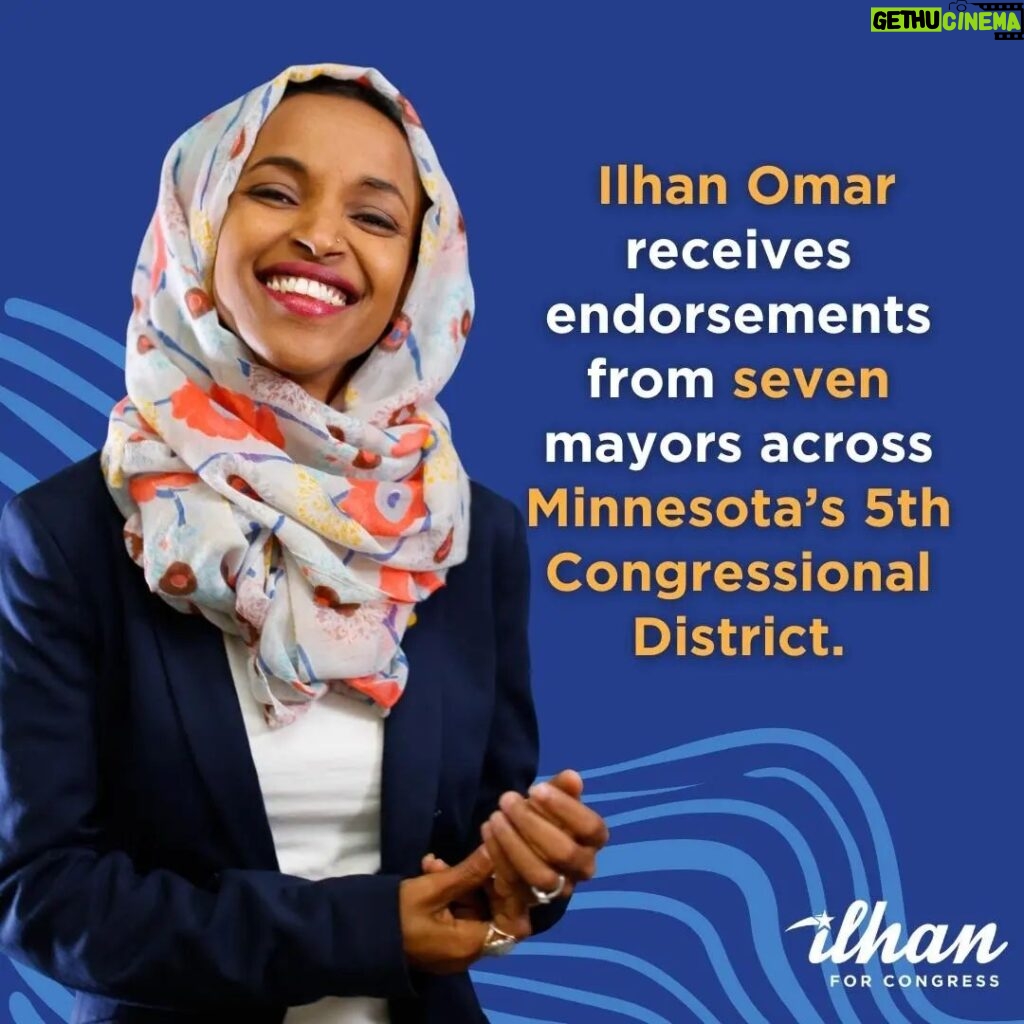 Ilhan Omar Instagram - I am deeply honored to receive the endorsements of seven of our mayors from every corner of Minnesota’s 5th Congressional District. Their support highlights our shared commitment to advancing policies that uplift our communities and bring transformative change to Minnesotans. I am proud to stand alongside these dedicated public servants as we work together to build a brighter future for every resident in our district.