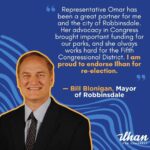 Ilhan Omar Instagram – I am deeply honored to receive the endorsements of seven of our mayors from every corner of Minnesota’s 5th Congressional District. Their support highlights our shared commitment to advancing policies that uplift our communities and bring transformative change to Minnesotans.  I am proud to stand alongside these dedicated public servants as we work together to build a brighter future for every resident in our district.